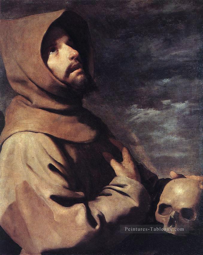 St Francis Baroque Francisco Zurbaron Peintures à l'huile